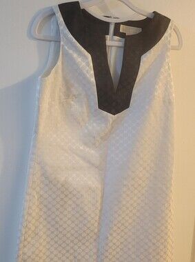 Michael Kors White Dress with Black Trim